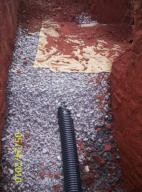 Drainfield trench, cont Northeast Georgia based GSI offers septic system installation, maintanance and repair